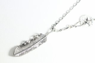 最終値下げ BUFF フェザーネックレス Wフェザーネックレス(L1SUNコンチョ/M2)『スターフックチェーン50cm