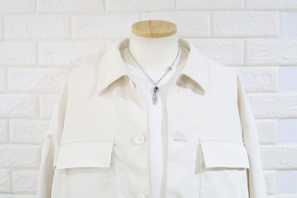 画像5: 千年フェザー(M2オニキス) スターフックペンダント 『チェーン45cm』  (5)