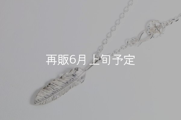 画像1: 千年フェザー(M2) スターフックペンダント 『チェーン45cm』  (1)