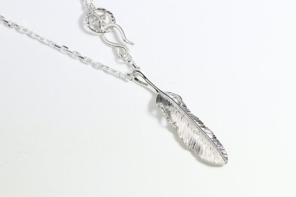 画像3: 千年フェザー(M2) スターフックペンダント 『チェーン45cm』  (3)