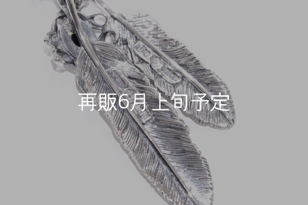 画像4: Wフェザーネックレス (MM1/M2オニキス) 『スターフックチェーン50cm』  (4)