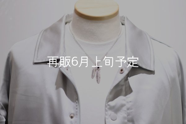 画像7: Wフェザーネックレス (MM2/M2オニキス) 『チェーン45cm』  (7)